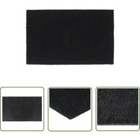 The Living Store - Fußmatte Schwarz 50x80 cm Kokosfaser Getuftet - Kokosfußmatte - Eingangsmatte - Türmatte - Outdoor Matten - Rutschfest von THE LIVING STORE