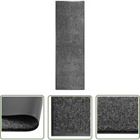 The Living Store - Fußmatte Waschbar Anthrazit 60x180 cm - Innenfußmatte - Outdoor-Matte - Waschbare Fußmatte - Anti-Rutschmatte - Anthrazit The Living Store - Fußmatte Waschbar Anthrazit 60x180 cm - Innenfußmatte - Outdoor-Matte - Waschbare Fußmatte - Anti-Rutschmatte - Anthrazit von THE LIVING STORE