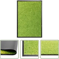 The Living Store - Fußmatte Waschbar Grün 40x60 cm - Innenfußmatte - Outdoor-Matte - Gummi Fußmatte - Waschebene Matten - Türmatte Grün von THE LIVING STORE