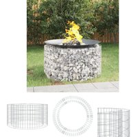 The Living Store Gabionen-Feuerstelle Ø 100 cm Verzinktes Eisen - Kamine The Living Store Gabionen-Feuerstelle Ø 100 cm Verzinktes Eisen - Kamine von THE LIVING STORE