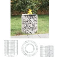 The Living Store Gabionen-Feuerstelle Ø 50 cm Verzinktes Eisen - Kamine The Living Store Gabionen-Feuerstelle Ø 50 cm Verzinktes Eisen - Kamine von THE LIVING STORE