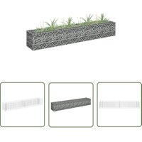 The Living Store - Gabionen-Hochbeet Verzinkter Stahl 180×30×30 cm - Gabionen-Hochbeet - Steinkorb - Blumentopf - Hochbeet - Gartenmöbel The Living Store - Gabionen-Hochbeet Verzinkter Stahl 180×30×30 cm - Gabionen-Hochbeet - Steinkorb - Blumentopf - Hochbeet - Gartenmöbel von THE LIVING STORE