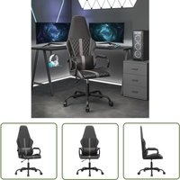 The Living Store Gaming-Stuhl Schwarz und Grau Kunstleder - Gaming Stuhl - Gamer Chair - PC Stuhl - Schreibtischstuhl - Ergonomischer Stuhl The Living Store Gaming-Stuhl Schwarz und Grau Kunstleder - Gaming Stuhl - Gamer Chair - PC Stuhl - Schreibtischstuhl - Ergonomischer Stuhl von THE LIVING STORE