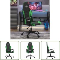 The Living Store Gaming-Stuhl Schwarz und Grün Kunstleder - Gaming Stuhl - Gamer Chair - PC Stuhl - Schreibtischstuhl - Ergonomischer Stuhl The Living Store Gaming-Stuhl Schwarz und Grün Kunstleder - Gaming Stuhl - Gamer Chair - PC Stuhl - Schreibtischstuhl - Ergonomischer Stuhl von THE LIVING STORE