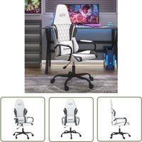 The Living Store Gaming-Stuhl Weiß und Schwarz Kunstleder - Gaming Stuhl - Gamer Chair - PC Stuhl - Schreibtischstuhl - Ergonomischer Stuhl The Living Store Gaming-Stuhl Weiß und Schwarz Kunstleder - Gaming Stuhl - Gamer Chair - PC Stuhl - Schreibtischstuhl - Ergonomischer Stuhl von THE LIVING STORE