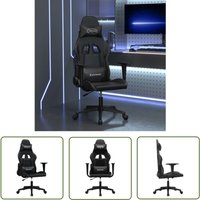 The Living Store - Gaming-Stuhl mit Massagefunktion Schwarz Kunstleder - Gaming-Stuhl - Gamer Chair - PC-Chair - Schreibtischstuhl - Ergonomischer The Living Store - Gaming-Stuhl mit Massagefunktion Schwarz Kunstleder - Gaming-Stuhl - Gamer Chair - PC-Chair - Schreibtischstuhl - Ergonomischer von THE LIVING STORE