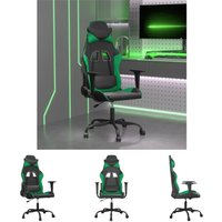The Living Store Gaming-Stuhl mit Massagefunktion Schwarz und Grün Kunstleder - Gaming-Sessel The Living Store Gaming-Stuhl mit Massagefunktion Schwarz und Grün Kunstleder - Gaming-Sessel von THE LIVING STORE