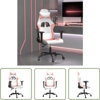 The Living Store - Gaming-Stuhl mit Massagefunktion Weiß und Rosa Kunstleder - Gaming Stuhl - Gamer Chair - pc Stuhl - Schreibtischstuhl The Living Store - Gaming-Stuhl mit Massagefunktion Weiß und Rosa Kunstleder - Gaming Stuhl - Gamer Chair - pc Stuhl - Schreibtischstuhl von THE LIVING STORE
