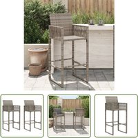 The Living Store Garten-Barhocker 2 Stk. Grau Poly Rattan - Gartenhocker - Barhocker - Outdoor Furniture - Gartenmöbel - Rattan Möbel The Living Store Garten-Barhocker 2 Stk. Grau Poly Rattan - Gartenhocker - Barhocker - Outdoor Furniture - Gartenmöbel - Rattan Möbel von THE LIVING STORE