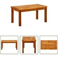Garten-Couchtisch 70x40x36 cm Massivholz Akazie - Gartentisch - Holzmöbel - Esszimmertisch - Outdoortisch - Balkontisch - The Living Store Garten-Couchtisch 70x40x36 cm Massivholz Akazie - Gartentisch - Holzmöbel - Esszimmertisch - Outdoortisch - Balkontisch - The Living Store von THE LIVING STORE