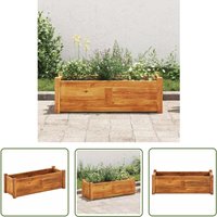 The Living Store Garten-Hochbeet Akazienholz 76x27,6x25 cm - Holz Hochbeet - Akazienholz Hochbeet - Garten Hochbeet - Balkon Hochbeet The Living Store Garten-Hochbeet Akazienholz 76x27,6x25 cm - Holz Hochbeet - Akazienholz Hochbeet - Garten Hochbeet - Balkon Hochbeet von THE LIVING STORE