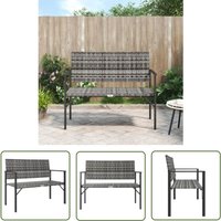 The Living Store - Gartenbank 2-Sitzer Grau Poly Rattan - Gartenbank - Outdoor Möbel - Balkonmöbel - Terrassenmöbeln - Rattan Gartenmöbel The Living Store - Gartenbank 2-Sitzer Grau Poly Rattan - Gartenbank - Outdoor Möbel - Balkonmöbel - Terrassenmöbeln - Rattan Gartenmöbel von THE LIVING STORE