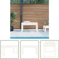 The Living Store - Gartenbank Weiß 80x38x45 cm Massivholz Kiefer - Gartenbank - Holzmöbel - Gartenmöbel - Outdoor Möbel - Kiefernholz The Living Store - Gartenbank Weiß 80x38x45 cm Massivholz Kiefer - Gartenbank - Holzmöbel - Gartenmöbel - Outdoor Möbel - Kiefernholz von THE LIVING STORE