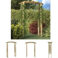 The Living Store - Gartenbogen 150x60x210 cm Holz - Rosenbögen, Gitter & Pergolen - Braun von THE LIVING STORE