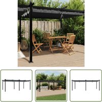 The Living Store - Gartenpavillon mit Ausziehbarem Dach Anthrazit 3x6 m Aluminium - Pavillon - Gartenzelt - Outdoor Möbel - Gartenhaus - Terrasse The Living Store - Gartenpavillon mit Ausziehbarem Dach Anthrazit 3x6 m Aluminium - Pavillon - Gartenzelt - Outdoor Möbel - Gartenhaus - Terrasse von THE LIVING STORE