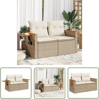 The Living Store - Gartensofa mit Kissen 2-Sitzer Beige Poly Rattan - Gartensofa - Outdoor Möbel - Balkonmöbel - Lounge Set - Rattan Gartenmöbel The Living Store - Gartensofa mit Kissen 2-Sitzer Beige Poly Rattan - Gartensofa - Outdoor Möbel - Balkonmöbel - Lounge Set - Rattan Gartenmöbel von THE LIVING STORE