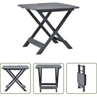 Gartentisch Klappbar Anthrazit 79x72x70 cm Kunststoff - Gartentisch - Kunststoffe Möbel - Outdoor Esstisch - Balkontisch - Terrassenmöbel - The Gartentisch Klappbar Anthrazit 79x72x70 cm Kunststoff - Gartentisch - Kunststoffe Möbel - Outdoor Esstisch - Balkontisch - Terrassenmöbel - The von THE LIVING STORE