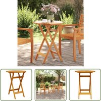 The Living Store - Gartentisch Klappbar Ø60x75 cm Massivholz Akazie - Gartentisch - Akasienholzttisch - Outdoortisch - Balkontisch - Terrassenmöbel The Living Store - Gartentisch Klappbar Ø60x75 cm Massivholz Akazie - Gartentisch - Akasienholzttisch - Outdoortisch - Balkontisch - Terrassenmöbel von THE LIVING STORE