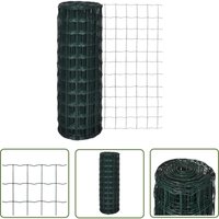 The Living Store - Gartenzaun Maschendraht gitter 25x1,0m Gitterzaun - Gartenzaun - Maschendrahtzaun - Metallzaun - Gartenzäune - Sicherheitszaun von THE LIVING STORE