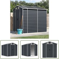 The Living Store - Gerätehaus Anthrazit 191x215x198 cm Verzinkter Stahl - Geräteschuppen - Gartenhaus - Werkzeuglager - Außenaufbewahrung - Anthrazit The Living Store - Gerätehaus Anthrazit 191x215x198 cm Verzinkter Stahl - Geräteschuppen - Gartenhaus - Werkzeuglager - Außenaufbewahrung - Anthrazit von THE LIVING STORE