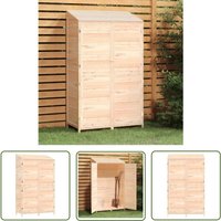 The Living Store - Geräteschuppen 102x52x174,5 cm Massivholz Tanne - Holz Gartenhaus - Holzhäuschen - Geräteschuppen - Gartenablage - Werkzeuglager The Living Store - Geräteschuppen 102x52x174,5 cm Massivholz Tanne - Holz Gartenhaus - Holzhäuschen - Geräteschuppen - Gartenablage - Werkzeuglager von THE LIVING STORE