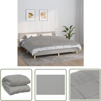 The Living Store - Gewichtsdecke Grau 155x220 cm 11 kg Stoff - Gewichtsdecke - Schlafhilfe - Bettdach - Daunendecke Alternative - Schwere Decke von THE LIVING STORE