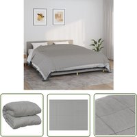 The Living Store - Gewichtsdecke Grau 235x290 cm 11 kg Stoff - Gewichtsdecke - Schlafhilfe - Bettdecke - Daunendecke Alternative - Schwere Decke The Living Store - Gewichtsdecke Grau 235x290 cm 11 kg Stoff - Gewichtsdecke - Schlafhilfe - Bettdecke - Daunendecke Alternative - Schwere Decke von THE LIVING STORE