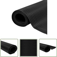The Living Store - Gummimatte Anti-Rutsch 2 x 1 m Breit Geriffelt - Gummi Matte - Rutschfest - Bodenschutz - Auto Matten - Werkstattmatte von THE LIVING STORE