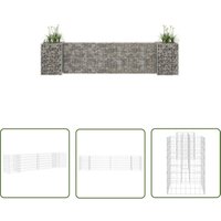 The Living Store - H-förmiger Gabionen-Pflanzkorb Stahldraht 260x40x60 cm - Gabionen-Pflanzkorb - H-Form - Stahldraht - Gartendeko - Blumenkasten The Living Store - H-förmiger Gabionen-Pflanzkorb Stahldraht 260x40x60 cm - Gabionen-Pflanzkorb - H-Form - Stahldraht - Gartendeko - Blumenkasten von THE LIVING STORE