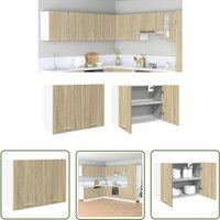 The Living Store Hängeschrank Sonoma-Eiche 80x31x60 cm Holzwerkstoff - Küchenmöbel - Hängeschrank - Wandregal - Wohnwand - Küche Organisieren The Living Store Hängeschrank Sonoma-Eiche 80x31x60 cm Holzwerkstoff - Küchenmöbel - Hängeschrank - Wandregal - Wohnwand - Küche Organisieren von THE LIVING STORE