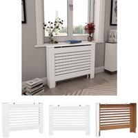 Heizkörperabdeckung Weiß 112×19×81,5 cm mdf - Heizkörper-Zubehör - Weiß - The Living Store von THE LIVING STORE