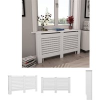 The Living Store - Heizkörperabdeckung Weiß 152×19×81,5 cm mdf - Heizkörper-Zubehör - Weiß The Living Store - Heizkörperabdeckung Weiß 152×19×81,5 cm mdf - Heizkörper-Zubehör - Weiß von THE LIVING STORE