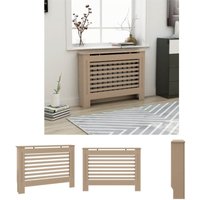 The Living Store - Heizkörperverkleidung 112x19x81,5 cm mdf - Heizkörper-Zubehör - Braun von THE LIVING STORE