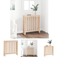 The Living Store - Heizkörperverkleidung 79,5x19x84 cm Massivholz Kiefer - Heizkörper-Zubehör - Braun von THE LIVING STORE