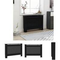 The Living Store Heizkörperverkleidung Schwarz 112x19x81,5 cm MDF - Heizkörper-Zubehör The Living Store Heizkörperverkleidung Schwarz 112x19x81,5 cm MDF - Heizkörper-Zubehör von THE LIVING STORE