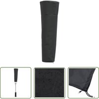 The Living Store Heizstrahler-Abdeckung Pyramidenform Schwarz 420D Oxford - Terrassenheizungsschutz - Outdoor Möbelschutz - Heizstrahlerschutzhülle von THE LIVING STORE