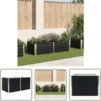The Living Store - Hochbeet 160 x 80 x 45 cm Verzinkter Stahl Anthrazit - Hochbeet - Balkonbepflanzung - Gartengeräte - Terrassenmöbel - Stahltanks The Living Store - Hochbeet 160 x 80 x 45 cm Verzinkter Stahl Anthrazit - Hochbeet - Balkonbepflanzung - Gartengeräte - Terrassenmöbel - Stahltanks von THE LIVING STORE