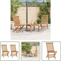 The Living Store Klappbare Gartenstühle 2 Stk. Massivholz Teak - Gartensessel - Teak Gartenstuhl - Klappbarer Stuhl - Outdoor Sessel - Gartenmöbeln The Living Store Klappbare Gartenstühle 2 Stk. Massivholz Teak - Gartensessel - Teak Gartenstuhl - Klappbarer Stuhl - Outdoor Sessel - Gartenmöbeln von THE LIVING STORE