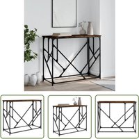 The Living Store - Konsolentisch Räuchereiche 100x40x80 cm Holzwerkstoff - Konsolentisch - Flurtisch - Wohnzimmerstil - Industriel Stil - Holzmöbel The Living Store - Konsolentisch Räuchereiche 100x40x80 cm Holzwerkstoff - Konsolentisch - Flurtisch - Wohnzimmerstil - Industriel Stil - Holzmöbel von THE LIVING STORE