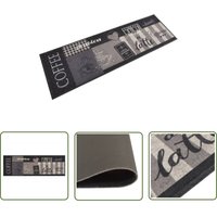 The Living Store - Küchenteppich Waschbar Coffee Schwarz 60x180 cm Samt - Küchenläufer - Samt - Latex - Fußmatte - Waschbarer Teppich The Living Store - Küchenteppich Waschbar Coffee Schwarz 60x180 cm Samt - Küchenläufer - Samt - Latex - Fußmatte - Waschbarer Teppich von THE LIVING STORE