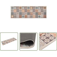 The Living Store - Küchenteppich Waschbar Mosaik Mehrfarbig 60x180 cm - Bodenmatte - Küchenläufer - Wohnzimmerteppich - Teppich Muster The Living Store - Küchenteppich Waschbar Mosaik Mehrfarbig 60x180 cm - Bodenmatte - Küchenläufer - Wohnzimmerteppich - Teppich Muster von THE LIVING STORE