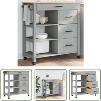 The Living Store Küchenwagen MONZA 84x40x90 cm Massivholz Kiefer - Holz Küchenwagen - Küchenschrank - Retro Küchenmöbel - Kiefernholzküche - Vintage The Living Store Küchenwagen MONZA 84x40x90 cm Massivholz Kiefer - Holz Küchenwagen - Küchenschrank - Retro Küchenmöbel - Kiefernholzküche - Vintage von THE LIVING STORE