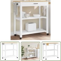 The Living Store Küchenwagen MONZA 84x40x90 cm Massivholz Kiefer - Holz Küchenwagen - Küchenschrank - Vintage Möbel - Kücheninsel - Mobiliar The Living Store Küchenwagen MONZA 84x40x90 cm Massivholz Kiefer - Holz Küchenwagen - Küchenschrank - Vintage Möbel - Kücheninsel - Mobiliar von THE LIVING STORE