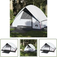 The Living Store Kuppel-Campingzelt 4 Personen Weiß Dunkel Wasserdicht - Campingzelt - Kuppelzelt - Zelte - Wohnwagen - Urlaubsreise The Living Store Kuppel-Campingzelt 4 Personen Weiß Dunkel Wasserdicht - Campingzelt - Kuppelzelt - Zelte - Wohnwagen - Urlaubsreise von THE LIVING STORE