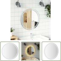 LED-Badspiegel 70 cm Rund - LED-Spiegel - Badezimmerspiegel - Runder Spiegel - Wandspiegel - Badezimmerdekoration - The Living Store von THE LIVING STORE