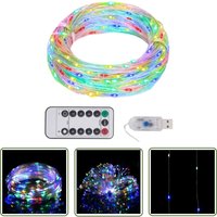 The Living Store LED-Lichterkette mit 150 LEDs Mehrfarbig 15 m - LED-Lichtringe - Lichterkette - Weihnachtsdeko - Multicolor LED - Outdoor Beleuchtung von THE LIVING STORE