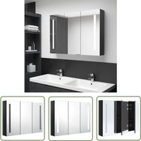 The Living Store - LED-Spiegelschrank fürs Bad 89x14x62 cm Glänzend Schwarz - LED-Spiegelschrank - Badezimmermöbel - Kosmetikspiegel - Spiegelschrank The Living Store - LED-Spiegelschrank fürs Bad 89x14x62 cm Glänzend Schwarz - LED-Spiegelschrank - Badezimmermöbel - Kosmetikspiegel - Spiegelschrank von THE LIVING STORE