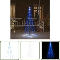 The Living Store LED-Weihnachtsbaum für Fahnenmast Blau 108 LEDs 180 cm - Blauer Weihnachtsbaum - LED-Dekoration - Weihnachtslichtkette von THE LIVING STORE