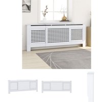 The Living Store mdf Heizkörperverkleidung Weiß 205 cm - Heizkörper-Zubehör - Weiß von BONNEVIE