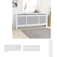 Mdf Heizkörperverkleidung Weiß 205 cm - Heizkörper-Zubehör - Weiß - The Living Store von THE LIVING STORE